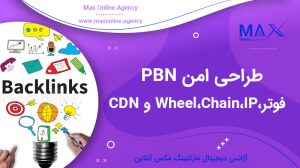 طراحی امن PBN | فوتر، Wheel، Chain، IP و CDN